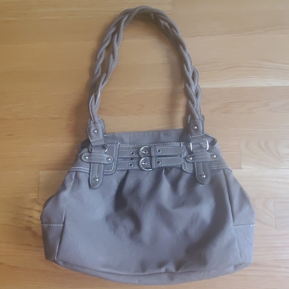 Grayish brown handbag